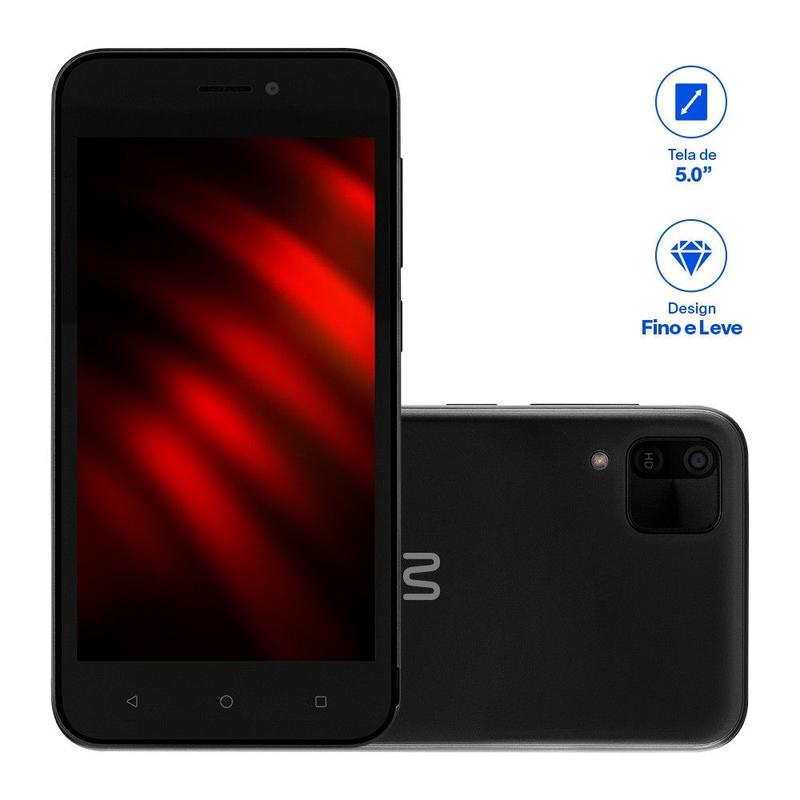 Smartphone Multi E 2 3G 64GB Wi-Fi Tela 5 pol. Dual Chip 1GB RAM